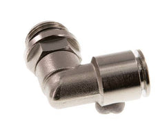 8mm x G1/4'' 90deg Elbow Push-in Fitting with Male Threads Brass NBR Rotatable [2 Pieces]