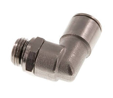 10mm x G1/4'' 90deg Ellbogen Steckfitting mit Außengewinde Messing NBR drehbar [2 Stück]