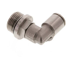 8mm x G3/8'' 90deg Winkel Steckverschraubung mit Außengewinde Messing NBR drehbar [2 Stück]