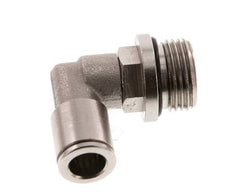 8mm x G3/8'' 90deg Winkel Steckverschraubung mit Außengewinde Messing NBR drehbar [2 Stück]
