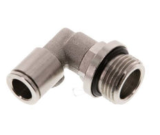8mm x G3/8'' 90deg Winkel Steckverschraubung mit Außengewinde Messing NBR drehbar [2 Stück]