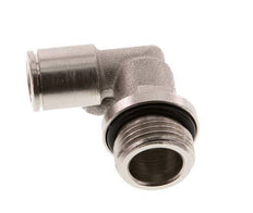 8mm x G3/8'' 90deg Winkel Steckverschraubung mit Außengewinde Messing NBR drehbar [2 Stück]