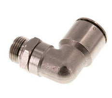 16mm x G3/8'' 90deg Elbow Push-in Fitting with Male Threads Brass NBR Rotatable