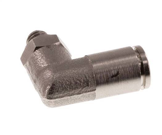 4mm x M 5 90Grad Winkelsteckverschraubung mit Außengewinde Messing FKM drehbar [2 Stück]