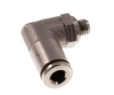 4mm x M 5 90Grad Winkelsteckverschraubung mit Außengewinde Messing FKM drehbar [2 Stück]