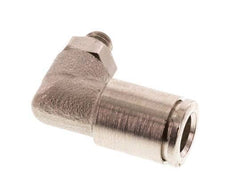 6mm x M 5 90deg Elbow Push-in Fitting with Male Threads Brass FKM Rotatable [2 Pieces]