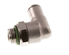 4mm x G1/8'' 90deg Ellbogen Steckverschraubung mit Außengewinde Messing FKM drehbar [2 Stück]