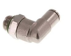 4mm x G1/8'' 90deg Ellbogen Steckverschraubung mit Außengewinde Messing FKM drehbar [2 Stück]