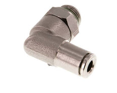 4mm x G1/8'' 90deg Ellbogen Steckverschraubung mit Außengewinde Messing FKM drehbar [2 Stück]