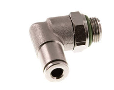 4mm x G1/8'' 90deg Ellbogen Steckverschraubung mit Außengewinde Messing FKM drehbar [2 Stück]