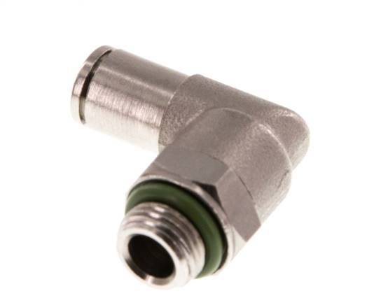 4mm x G1/8'' 90deg Ellbogen Steckverschraubung mit Außengewinde Messing FKM drehbar [2 Stück]