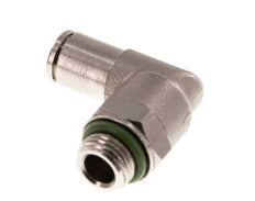 4mm x G1/8'' 90deg Ellbogen Steckverschraubung mit Außengewinde Messing FKM drehbar [2 Stück]