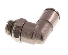 6mm x G1/8'' 90deg Ellbogen Steckverschraubung mit Außengewinde Messing FKM drehbar [2 Stück]