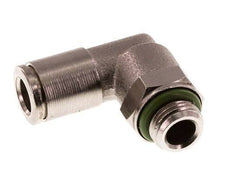6mm x G1/8'' 90deg Ellbogen Steckverschraubung mit Außengewinde Messing FKM drehbar [2 Stück]