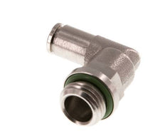 4mm x G1/4'' 90deg Ellbogen Steckverschraubung mit Außengewinde Messing FKM drehbar [2 Stück]