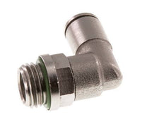6mm x G1/4'' 90deg Ellbogen Steckverschraubung mit Außengewinde Messing FKM drehbar [2 Stück]