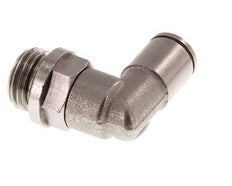 6mm x G1/4'' 90deg Ellbogen Steckverschraubung mit Außengewinde Messing FKM drehbar [2 Stück]