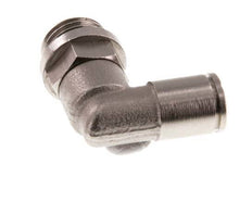 6mm x G1/4'' 90deg Ellbogen Steckverschraubung mit Außengewinde Messing FKM drehbar [2 Stück]