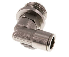 10mm x G1/2'' 90deg Winkel Steckverschraubung mit Außengewinde Messing FKM drehbar