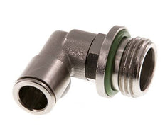 10mm x G1/2'' 90deg Winkel Steckverschraubung mit Außengewinde Messing FKM drehbar