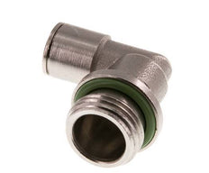 10mm x G1/2'' 90deg Winkel Steckverschraubung mit Außengewinde Messing FKM drehbar