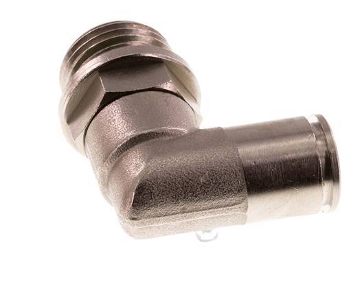 12mm x G1/2'' 90deg Winkel Steckverschraubung mit Außengewinde Messing FKM drehbar
