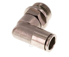 12mm x G1/2'' 90deg Winkel Steckverschraubung mit Außengewinde Messing FKM drehbar