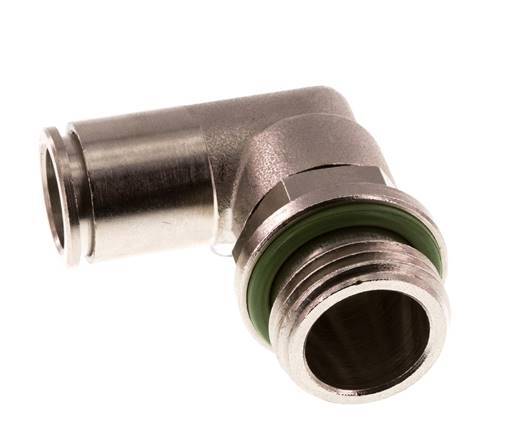 12mm x G1/2'' 90deg Winkel Steckverschraubung mit Außengewinde Messing FKM drehbar