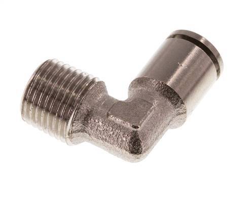 4mm x R1/8'' 90deg Winkel-Steckverschraubung mit Außengewinde Messing NBR [2 Stück]