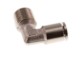 4mm x R1/8'' 90deg Elbow Push-in Fitting with Male Threads Brass NBR [2 Pieces]