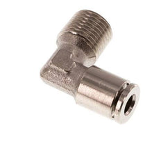 4mm x R1/8'' 90deg Elbow Push-in Fitting with Male Threads Brass NBR [2 Pieces]