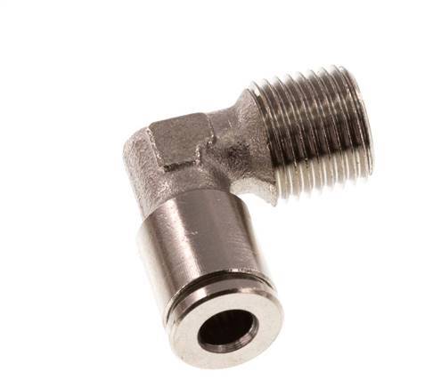 4mm x R1/8'' 90deg Winkel-Steckverschraubung mit Außengewinde Messing NBR [2 Stück]