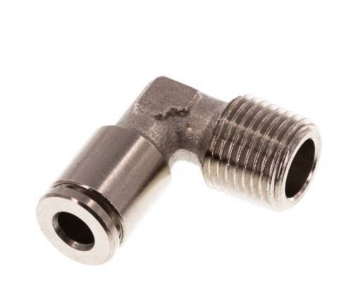 4mm x R1/8'' 90deg Winkel-Steckverschraubung mit Außengewinde Messing NBR [2 Stück]
