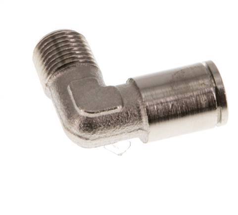 6mm x R1/8'' 90deg Winkel-Steckverschraubung mit Außengewinde Messing NBR [2 Stück]