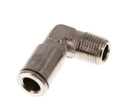 6mm x R1/8'' 90deg Winkel-Steckverschraubung mit Außengewinde Messing NBR [2 Stück]