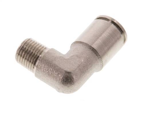 8mm x R1/8'' 90deg Winkel-Steckverschraubung mit Außengewinde Messing NBR [2 Stück]