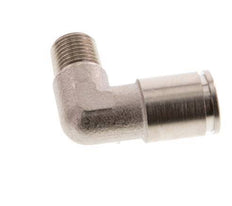 8mm x R1/8'' 90deg Elbow Push-in Fitting with Male Threads Brass NBR [2 Pieces]