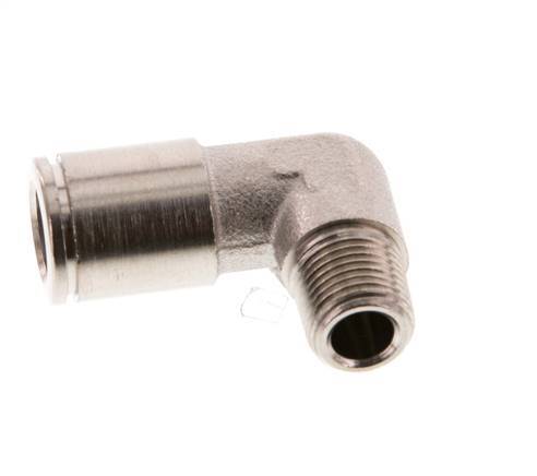 8mm x R1/8'' 90deg Winkel-Steckverschraubung mit Außengewinde Messing NBR [2 Stück]
