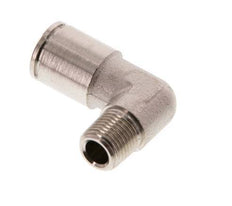 8mm x R1/8'' 90deg Elbow Push-in Fitting with Male Threads Brass NBR [2 Pieces]