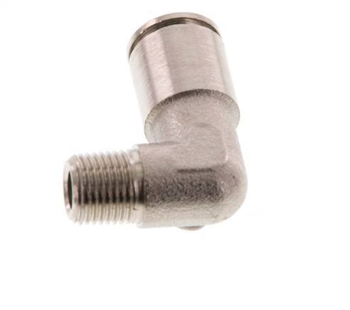 8mm x R1/8'' 90deg Winkel-Steckverschraubung mit Außengewinde Messing NBR [2 Stück]