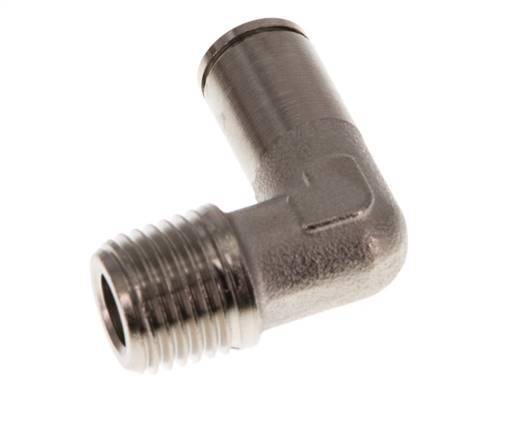 6mm x R1/4'' 90deg Winkel-Steckverschraubung mit Außengewinde Messing NBR [2 Stück]