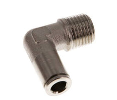 6mm x R1/4'' 90deg Winkel-Steckverschraubung mit Außengewinde Messing NBR [2 Stück]