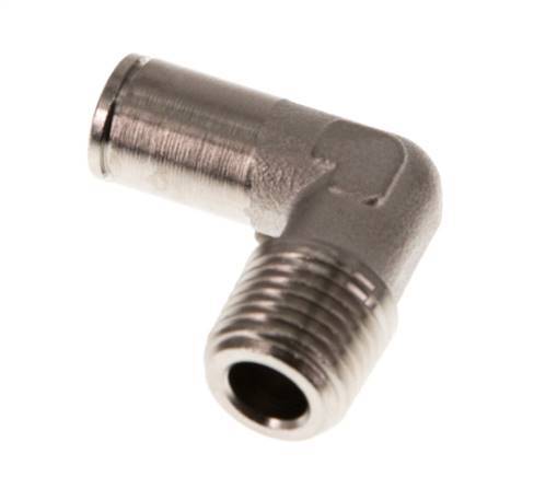 6mm x R1/4'' 90deg Winkel-Steckverschraubung mit Außengewinde Messing NBR [2 Stück]