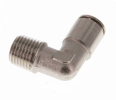 8mm x R1/4'' 90deg Elbow Push-in Fitting with Male Threads Brass NBR [2 Pieces]