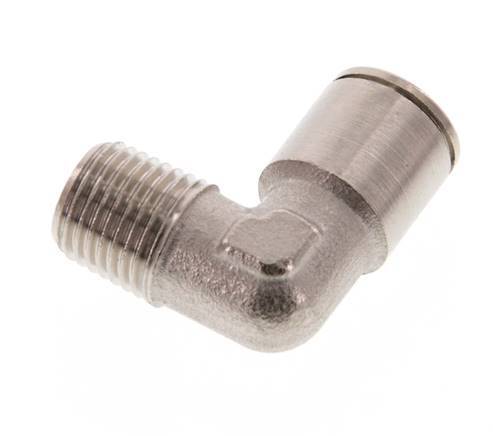 10mm x R1/4'' 90deg Winkel-Steckverschraubung mit Außengewinde Messing NBR [2 Stück]
