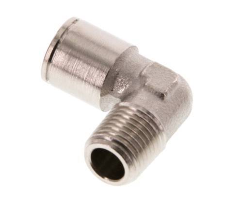 10mm x R1/4'' 90deg Winkel-Steckverschraubung mit Außengewinde Messing NBR [2 Stück]