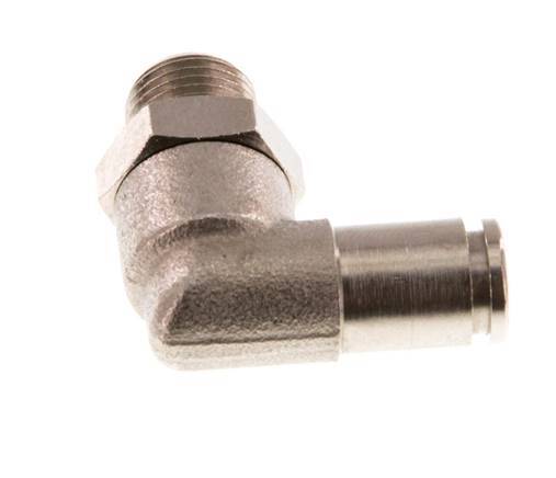 4mm x R1/8'' 90deg Winkel-Steckverschraubung mit Außengewinde Messing NBR drehbar [2 Stück]