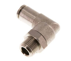 4mm x R1/8'' 90deg Winkel-Steckverschraubung mit Außengewinde Messing NBR drehbar [2 Stück]