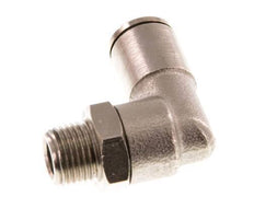 6mm x R1/8'' 90deg Winkel-Steckverschraubung mit Außengewinde Messing NBR drehbar [2 Stück]