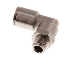 8mm x R1/8'' 90deg Winkel Steckverschraubung mit Außengewinde Messing NBR drehbar [2 Stück]